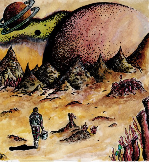 The Lunar Effect - Strange Lands (LP White, Orange & Red Marbled)