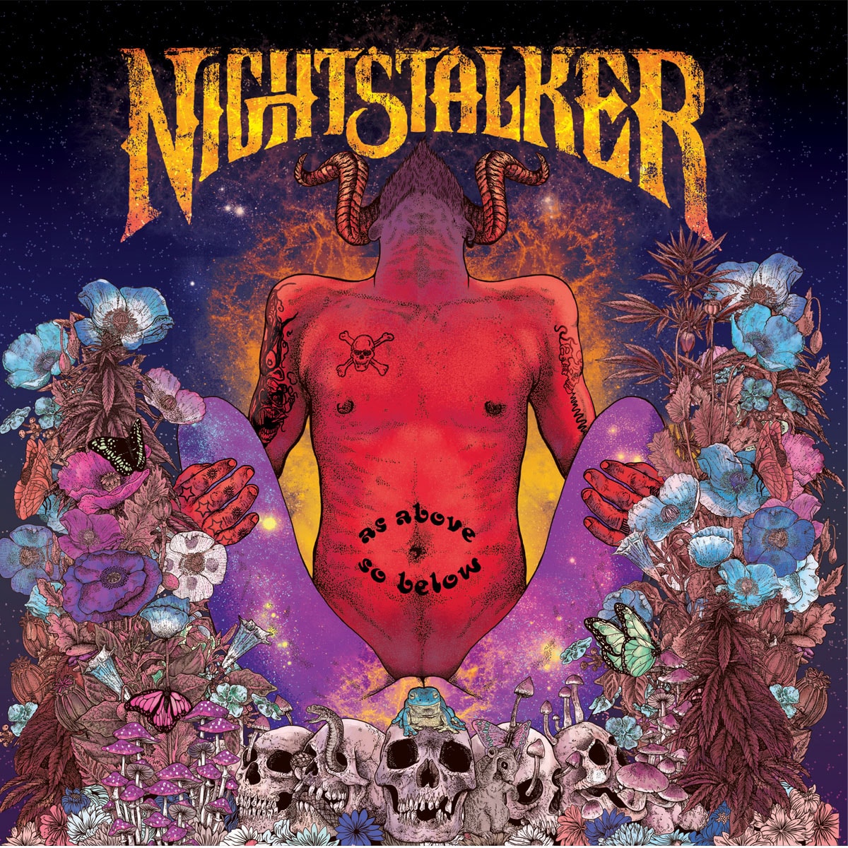 Nightstalker – As Above, So Below (LP Cyan Black Marble)