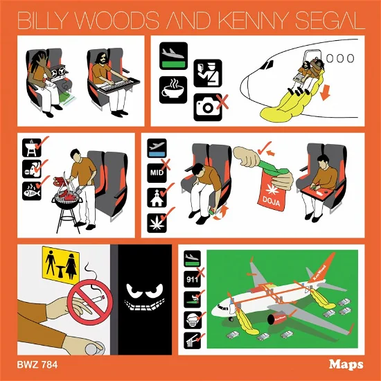 Billy Woods & Kenny Segal - Maps (LP Orange)