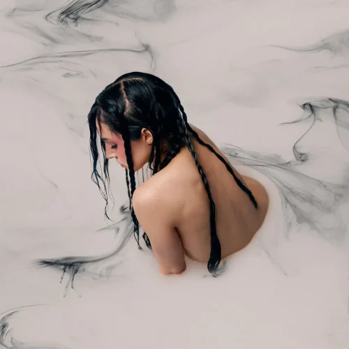 Poppy - Negative Spaces (LP Clear/Pink Marble)