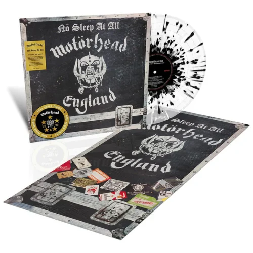 Motorhead - No Sleep At All (50th Annivers. Edition w/ Poster) (LP Clear with Black and White Splatter)