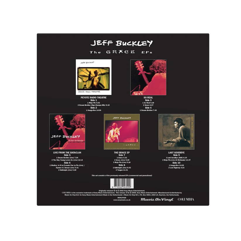 Jeff Buckley - The Grace EP's (5LP Box) — Coma Records