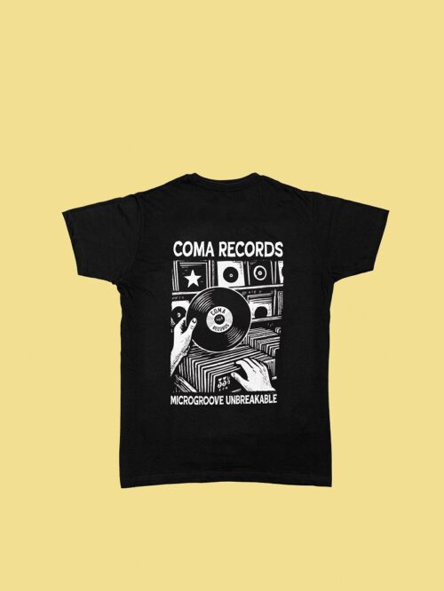 Coma Records Microgroove Black T-Shirt